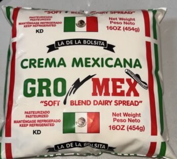 Crema Mexicana En Bolsa 16oz. Gromex