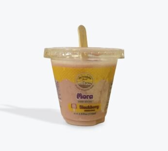 Helado de mora en vaso mi tierra
