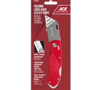Folding lock back utility knife.