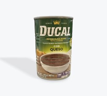 Ducal Frijoles negros refritos con queso 15oz