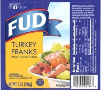 Salchichas de pavo Fud turkey franks 7oz