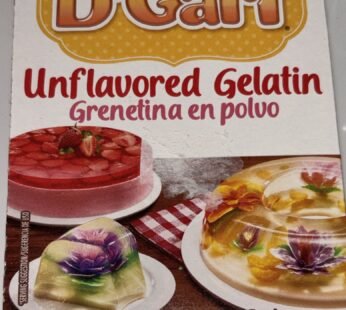 D Gari Paquete de 2 Gelatinas sin sabor de 28 g (1 oz), Snacks rápidos, Postre sin sabor, Gelatina, Mezcla, México