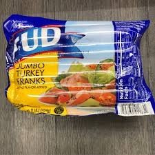Salchichas de pavo jumbo Fud 1 Lb